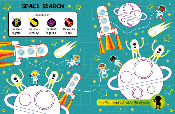 Glow in the Dark Space Activity Book