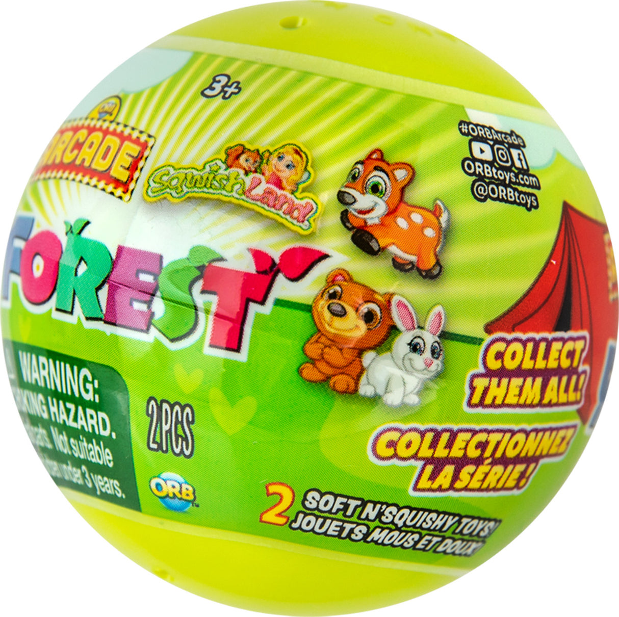 ORB Arcade Capsules Squish Forest Collection