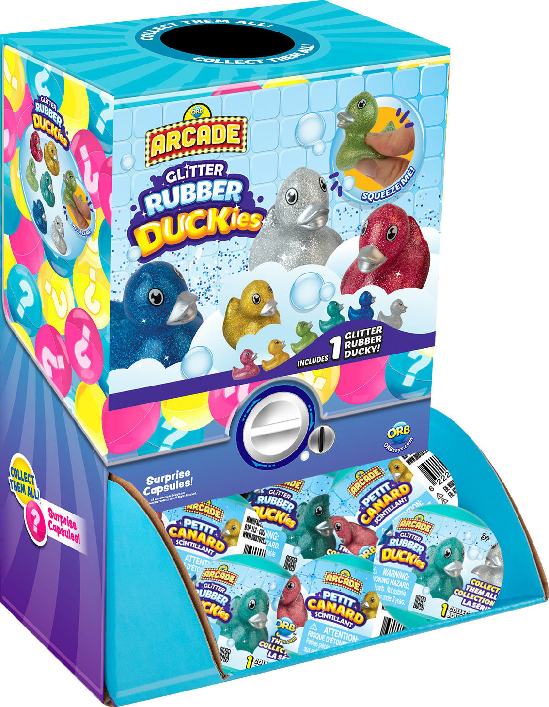 ORB Arcade Capsules Glitter Duck