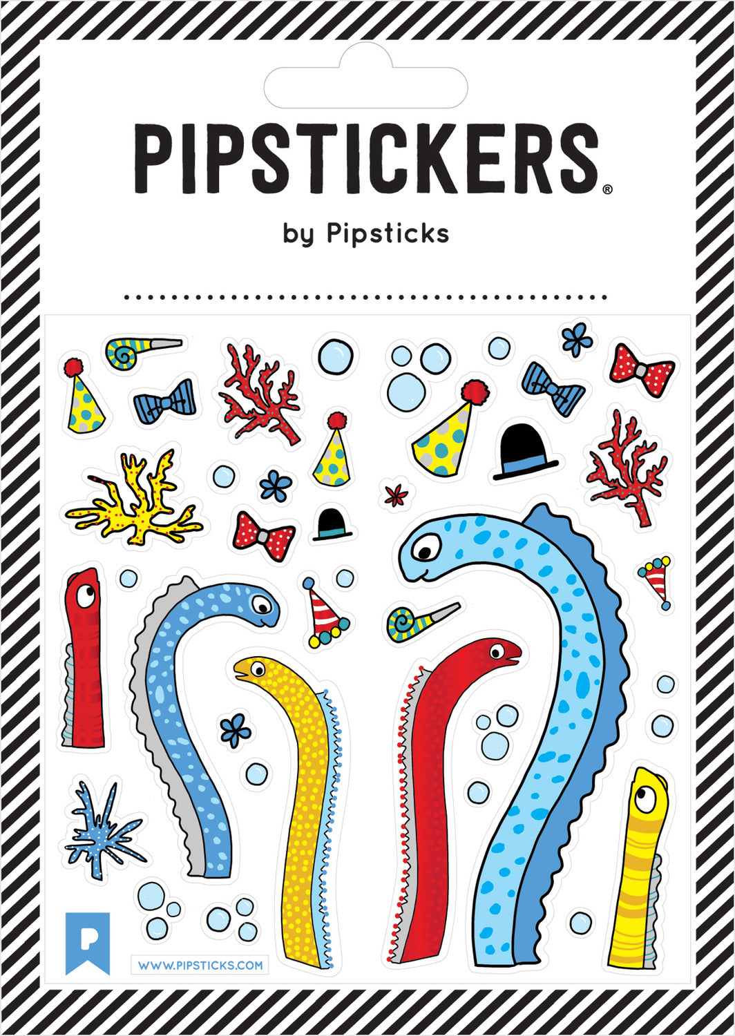 Stickers -  Garden Party Eels (4x4)