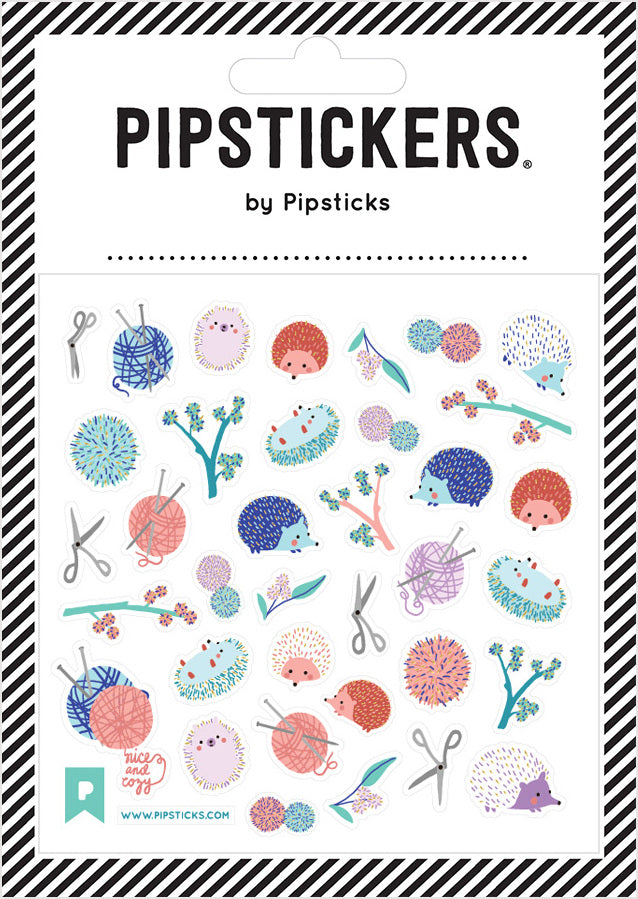 Stickers -  Knittin' Hedgies (4x4)