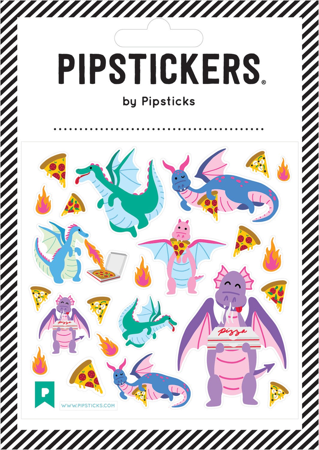 Stickers -  Dragon Fired Pizza (4x4)