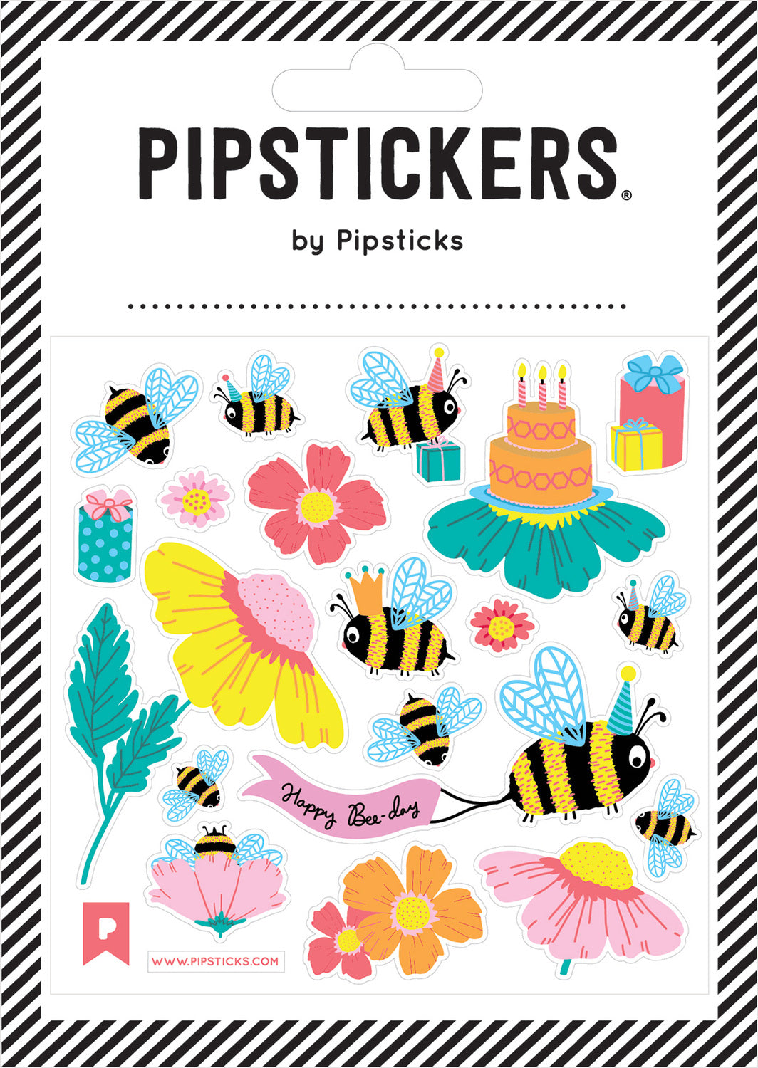 Stickers -  Happy Bee-Day (4x4)