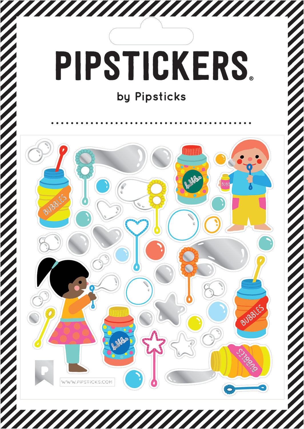 Stickers -  Bursts Of Bubbles (4x4)