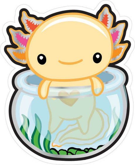 Stickers -  Smiling Axolotl Vinyl