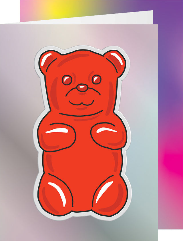 Big Puffy Gummy Bear Greeting Card