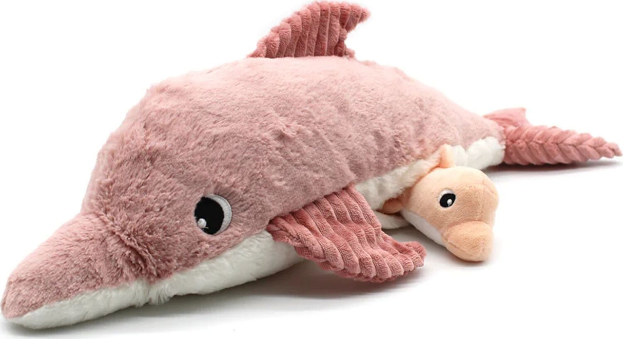 Dolphin Mom and Her Baby (Pink)