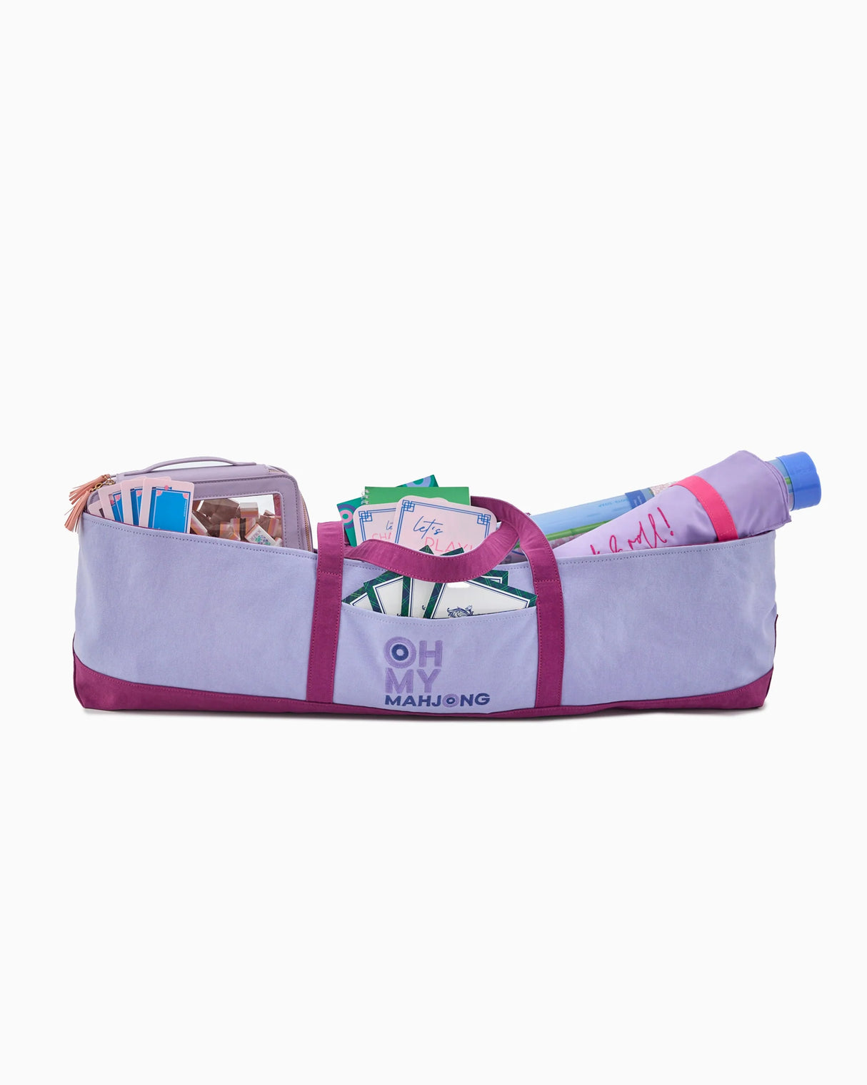 Oh My Mahjong Purple Mat Storage Bag