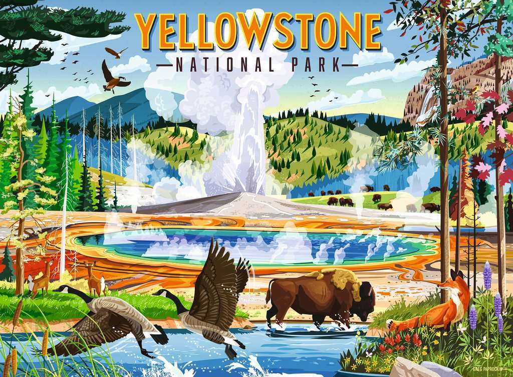 Yellowstone National Park 500 Pc Puzzle