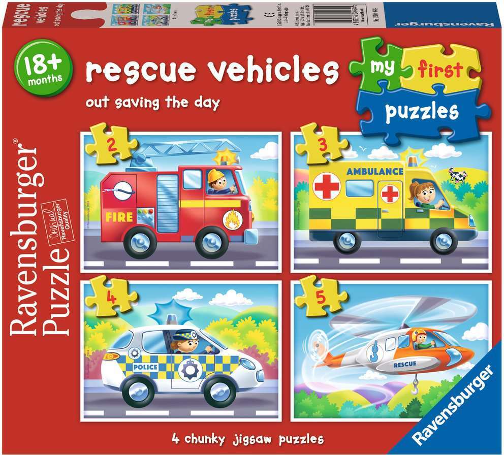 MFP Rescue Vehicles 2,3,4,5 pc Puzzles