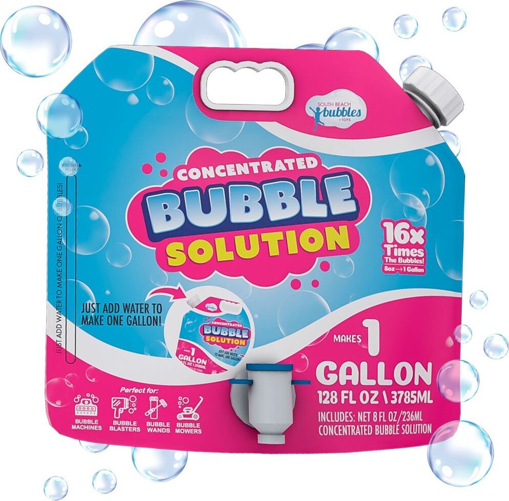 Concentrated Bubble Solution Spouted Refill Pouch