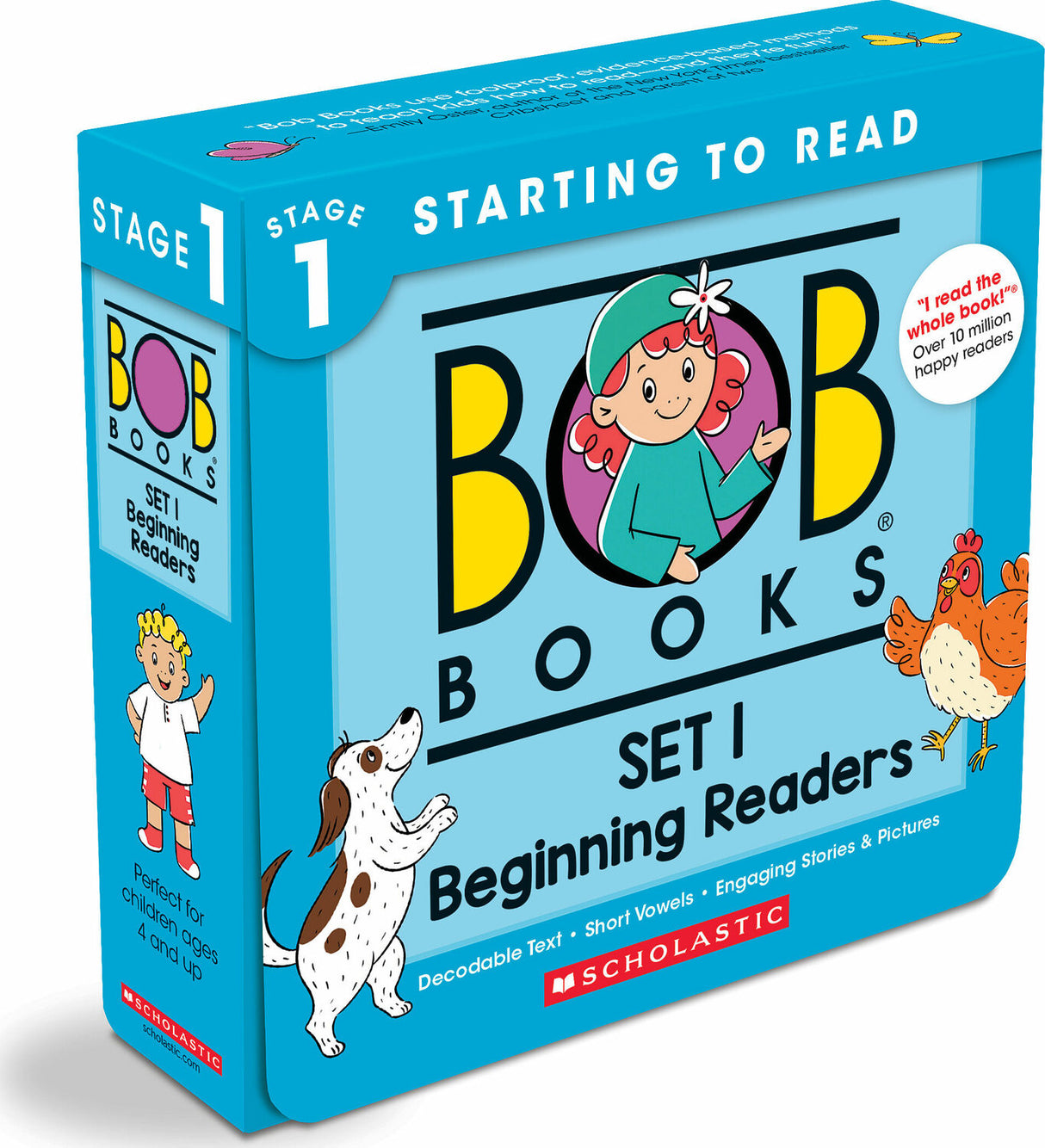 Bob Books - Set 1: Beginning Readers Box Set | Decodable Phonics Books, Ages 4 and up, Kindergarten (Stage 1: Starting to Read)