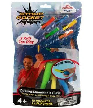 Stomp Rockets Squeeze Rocket Party Pack – Outdoor Fun for Ages 4+