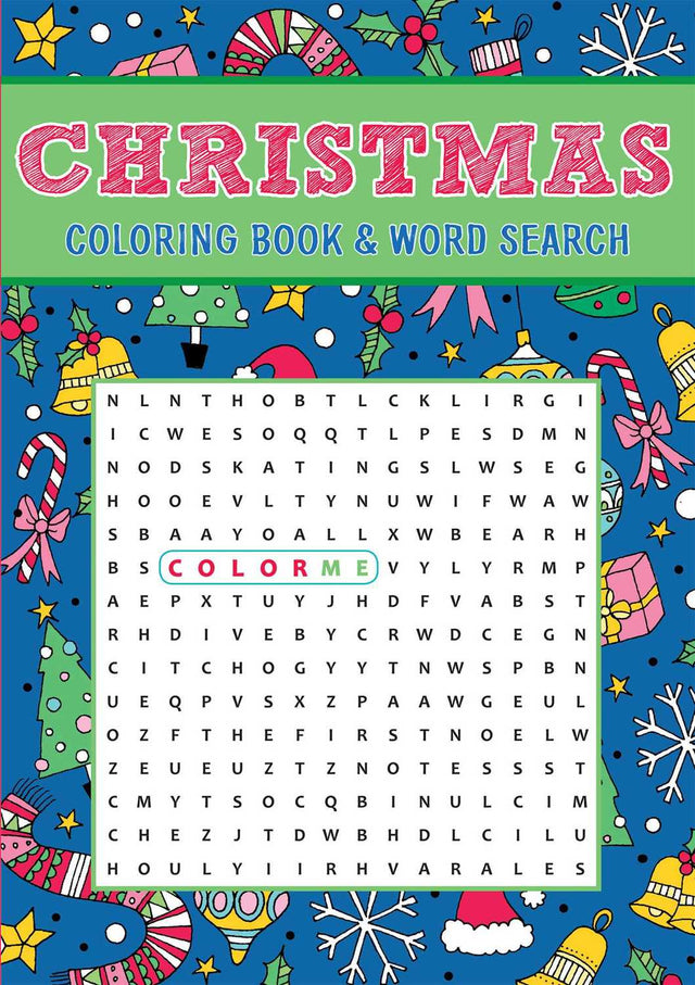 Christmas Coloring Book & Word Search
