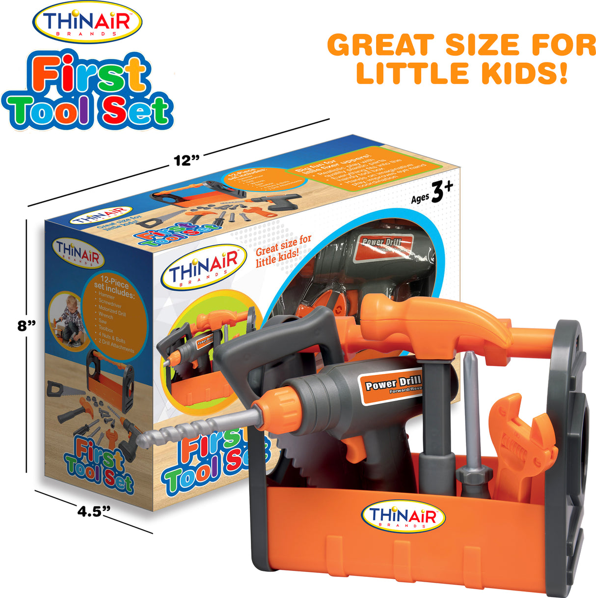 Toddler 12 PC Tool Set