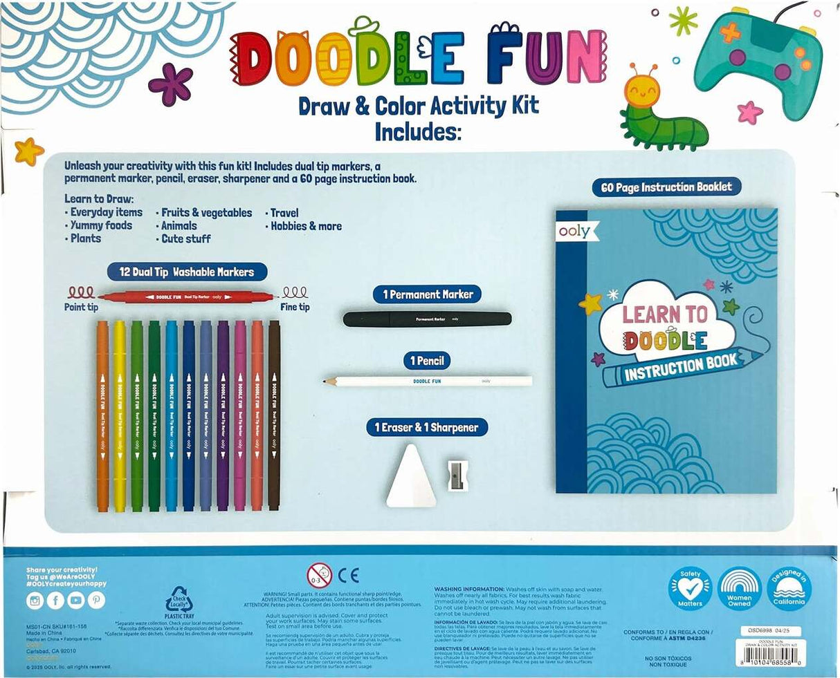 Doodle Fun Draw & Color Activity Kit