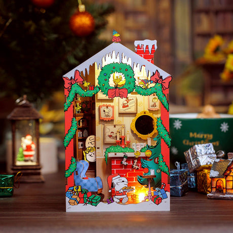Peanuts Christmas DIY Book Nook Kit