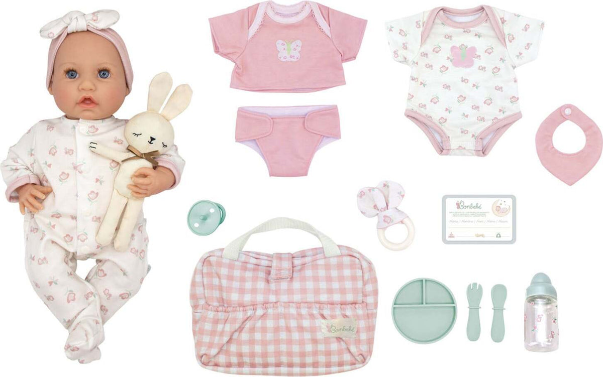 Bonbebe Feel My Heartbeat Baby Doll Deluxe Bundle 16 Piece Set St
