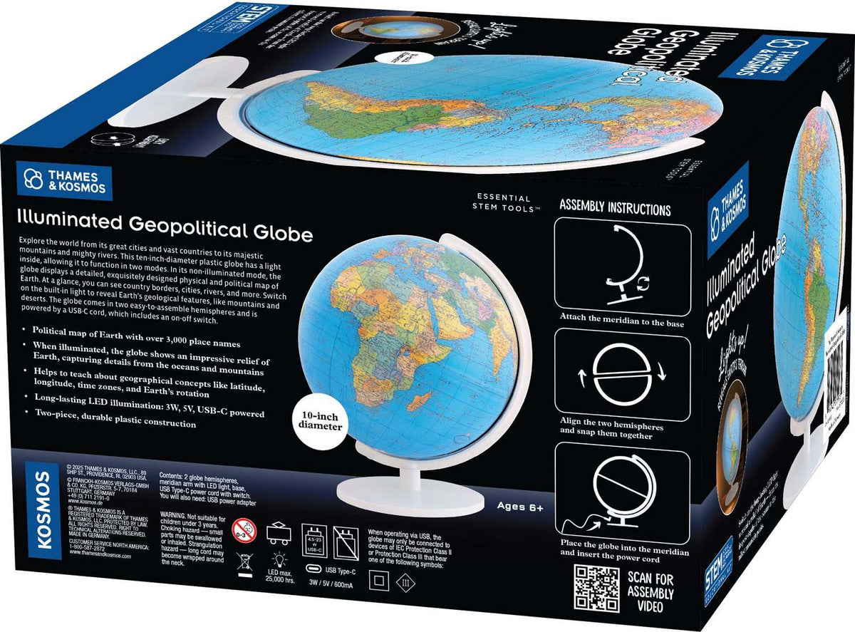 Thames & Kosmos Illuminated Geopolitical Globe