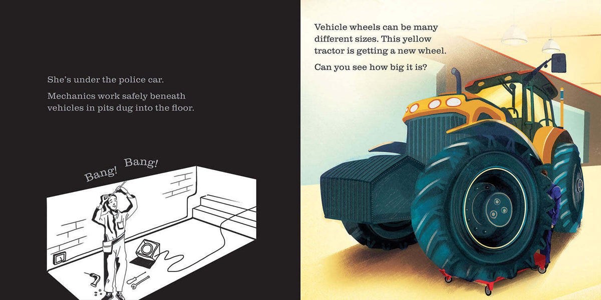 At The Garage A Shine-A-Light Book