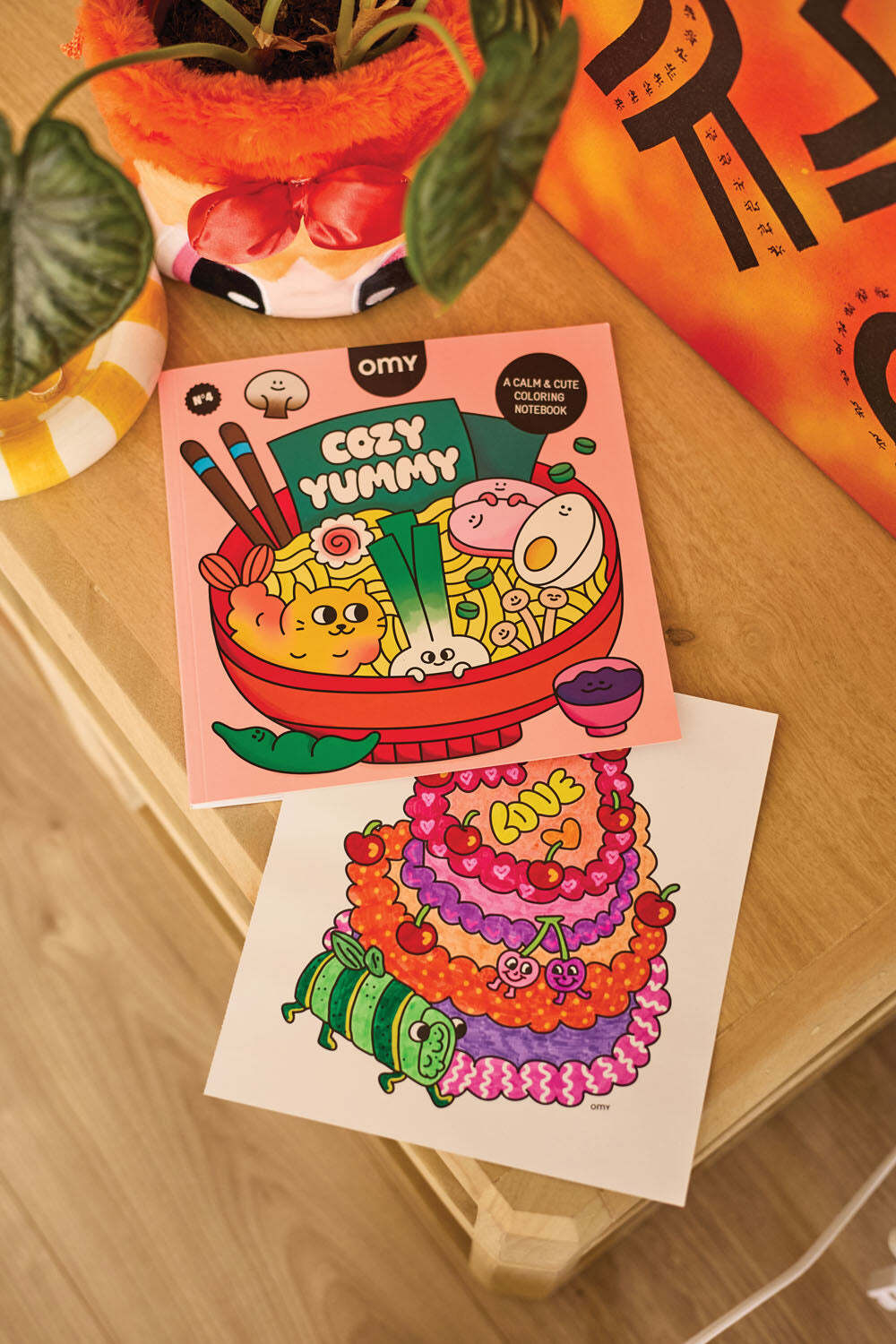 Cozy Art Yummy Food Coloring Notebook