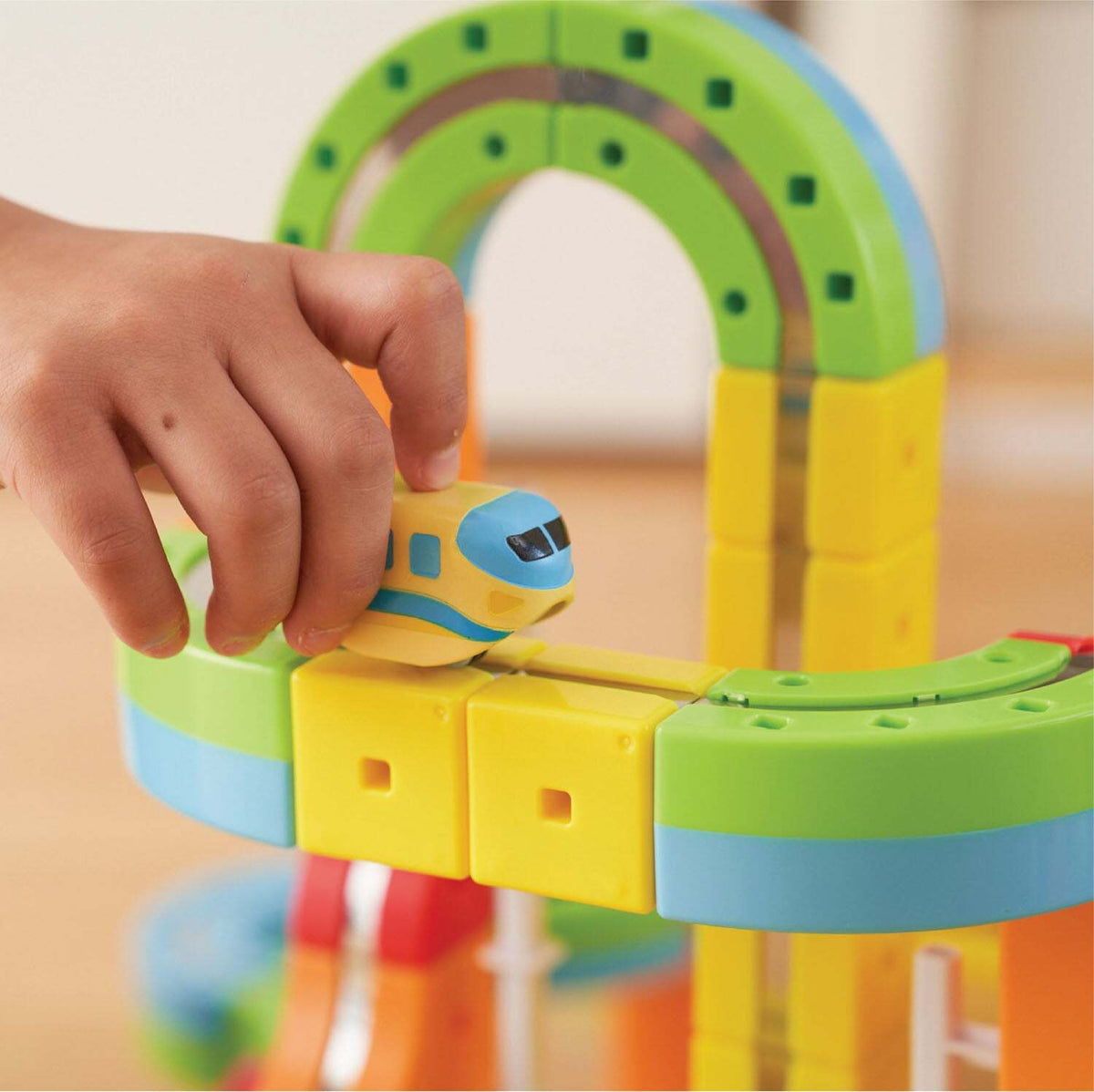 Rail Cube Magnetic Monorail Deluxe Block Set