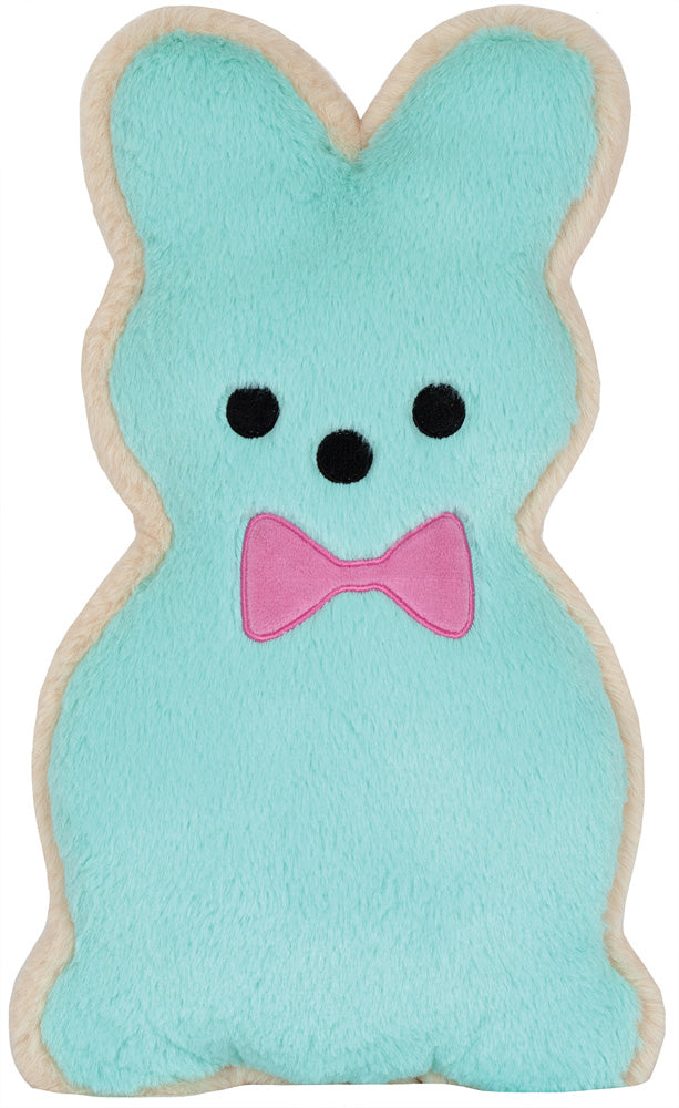 Bunny Cookie Furry Pillow - Blue