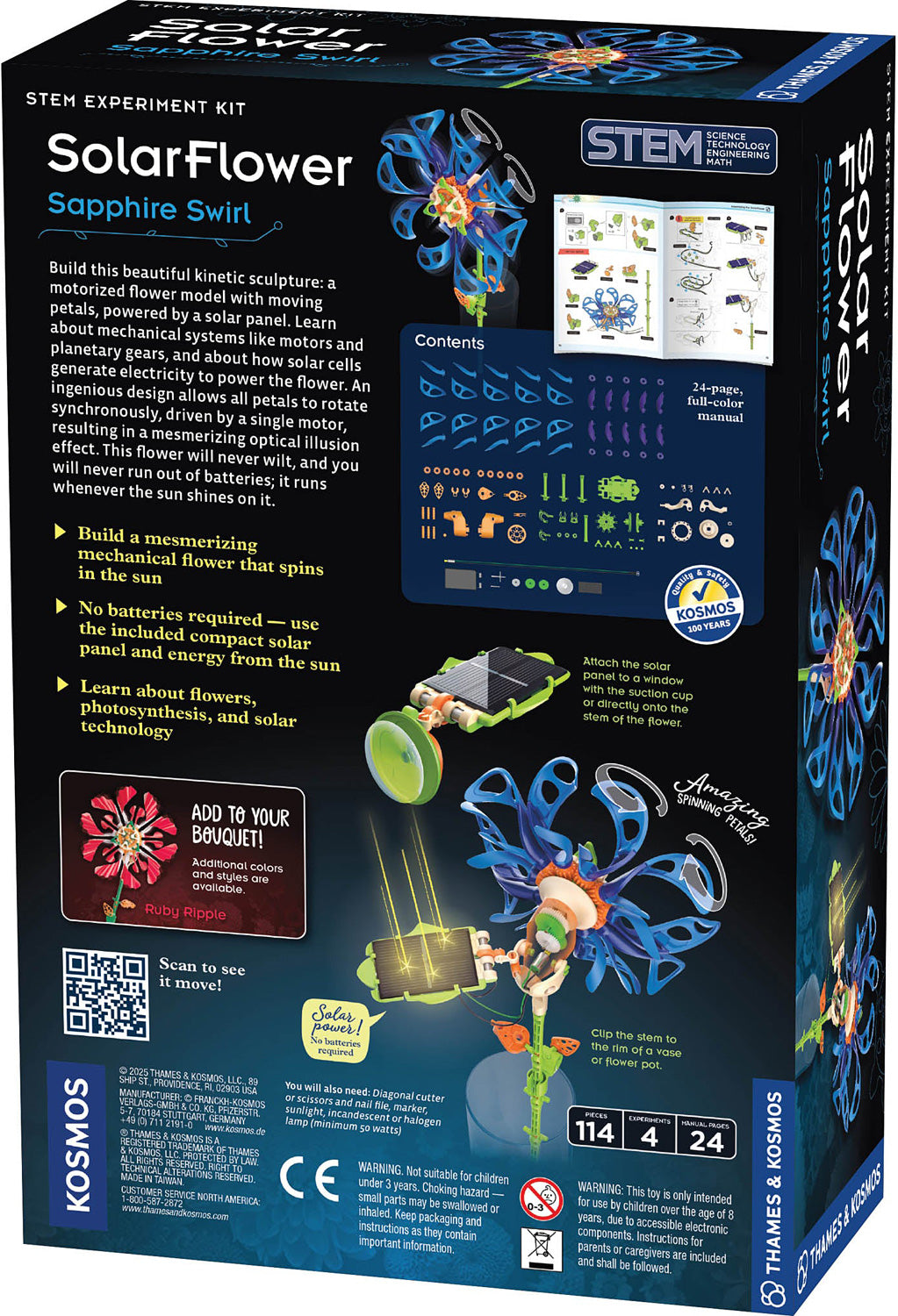 SolarFlower Sapphire Swirl