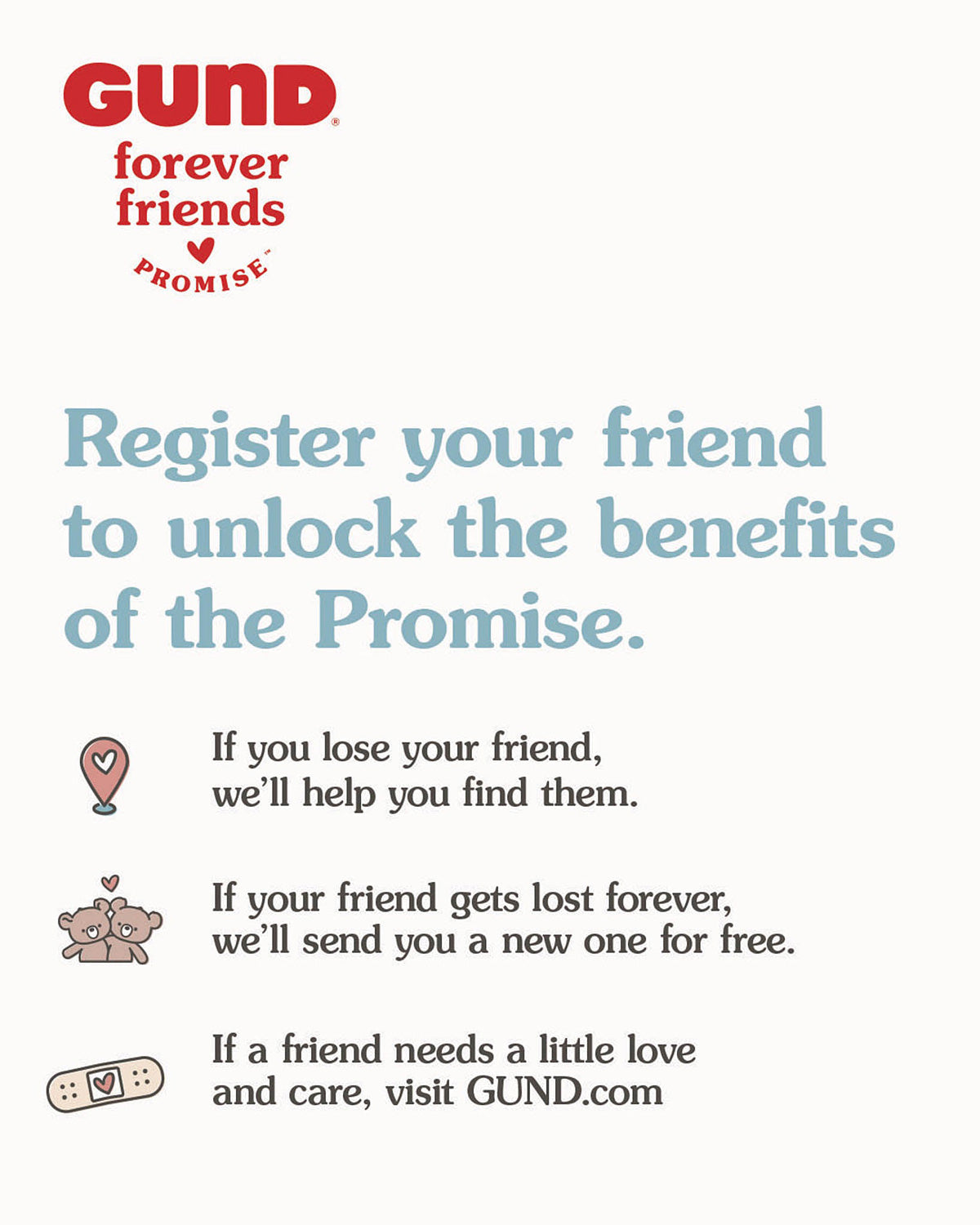 GUND Forever Friends Promise: Snuffles Bear