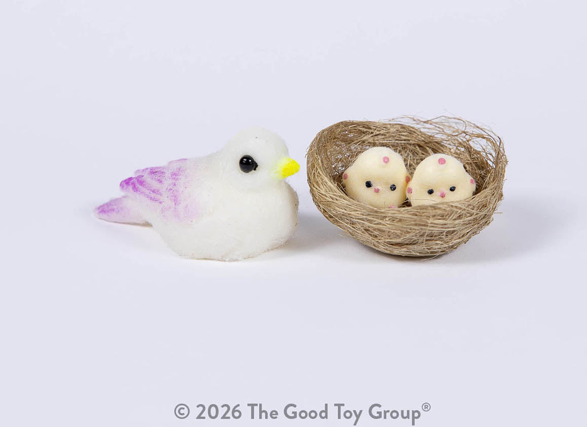 Fuzzy Friends Bird with Babies