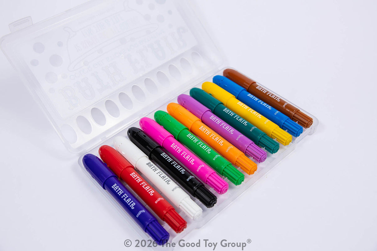 Bath Flair Color Gel Sticks for Bathtime - Set of 12