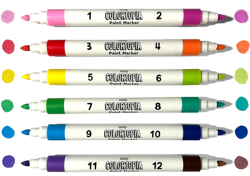 Colortopia: Color by Number Kit with Paint Markers - Unicorn Funland