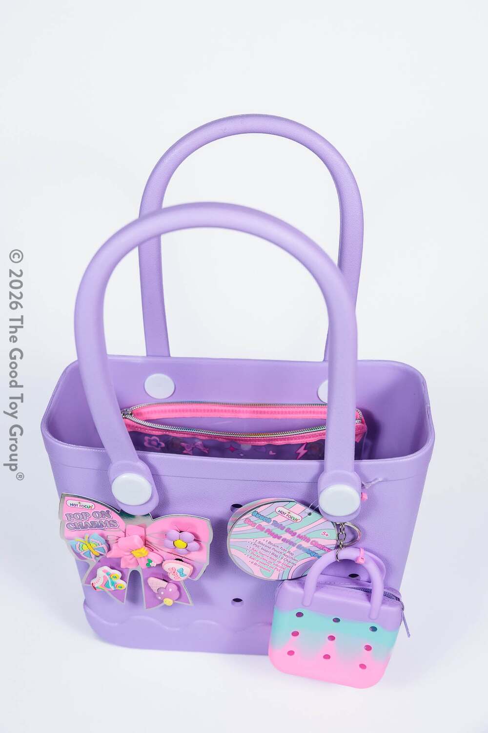 Beach Tote Bag with Charms - Bowtiful
