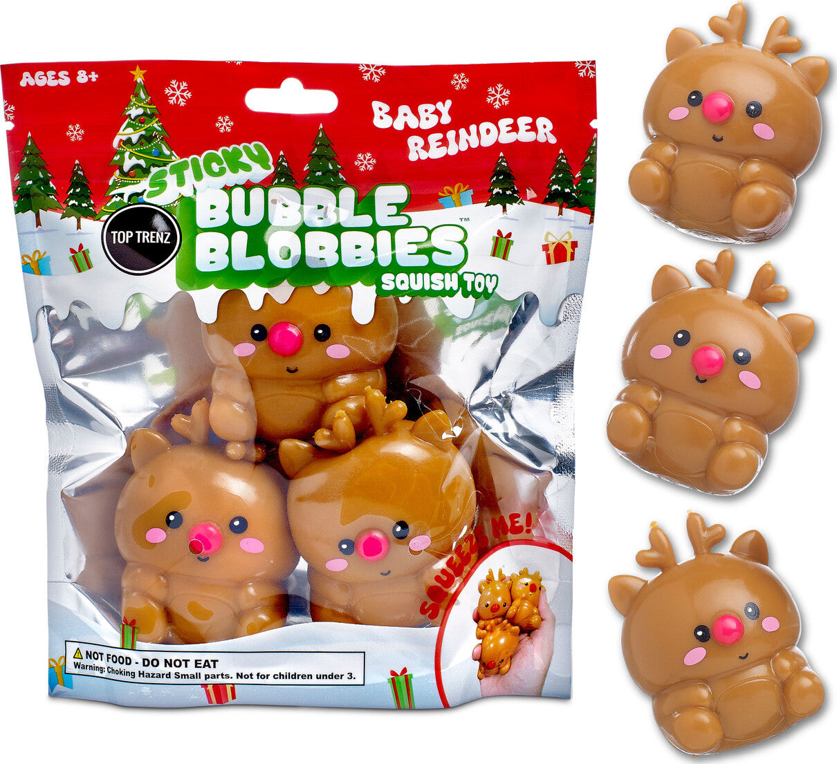 Sticky Bubble Blobbies - Reindeers