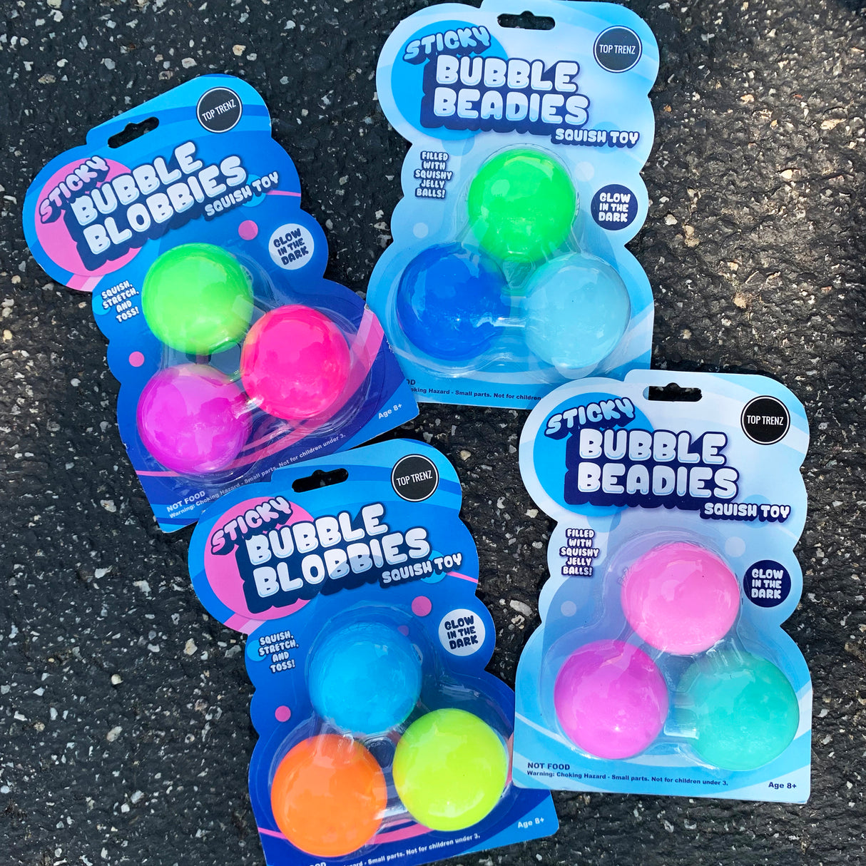 Sticky Bubble Beadies Squish Toy (assorted - sold individually)