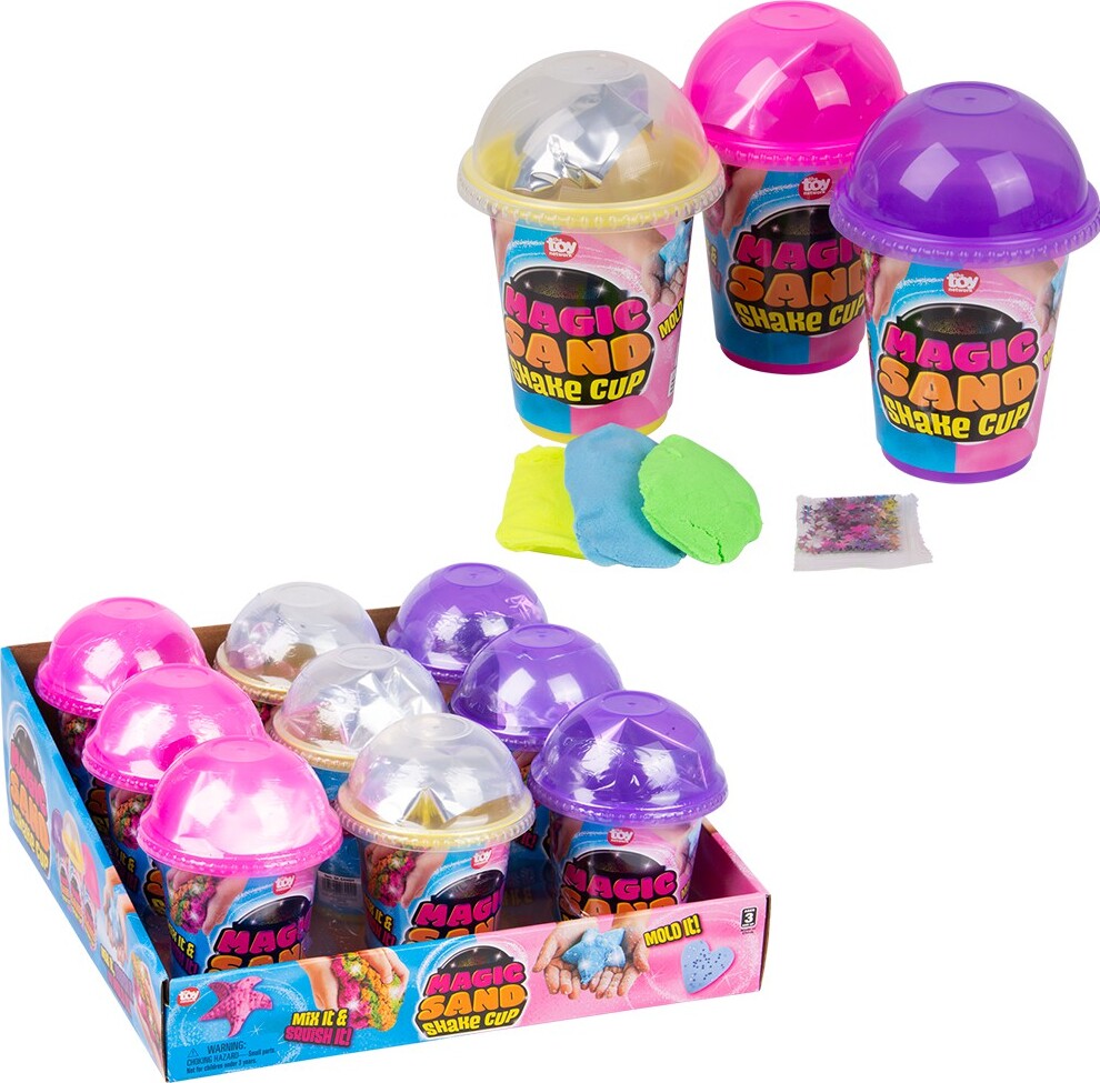 Magic Sand Shake Cup 5.75" (assorted - sold individually)
