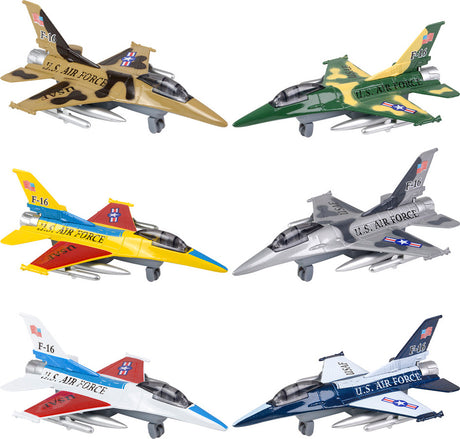 7" F-16 Die-cast Jet