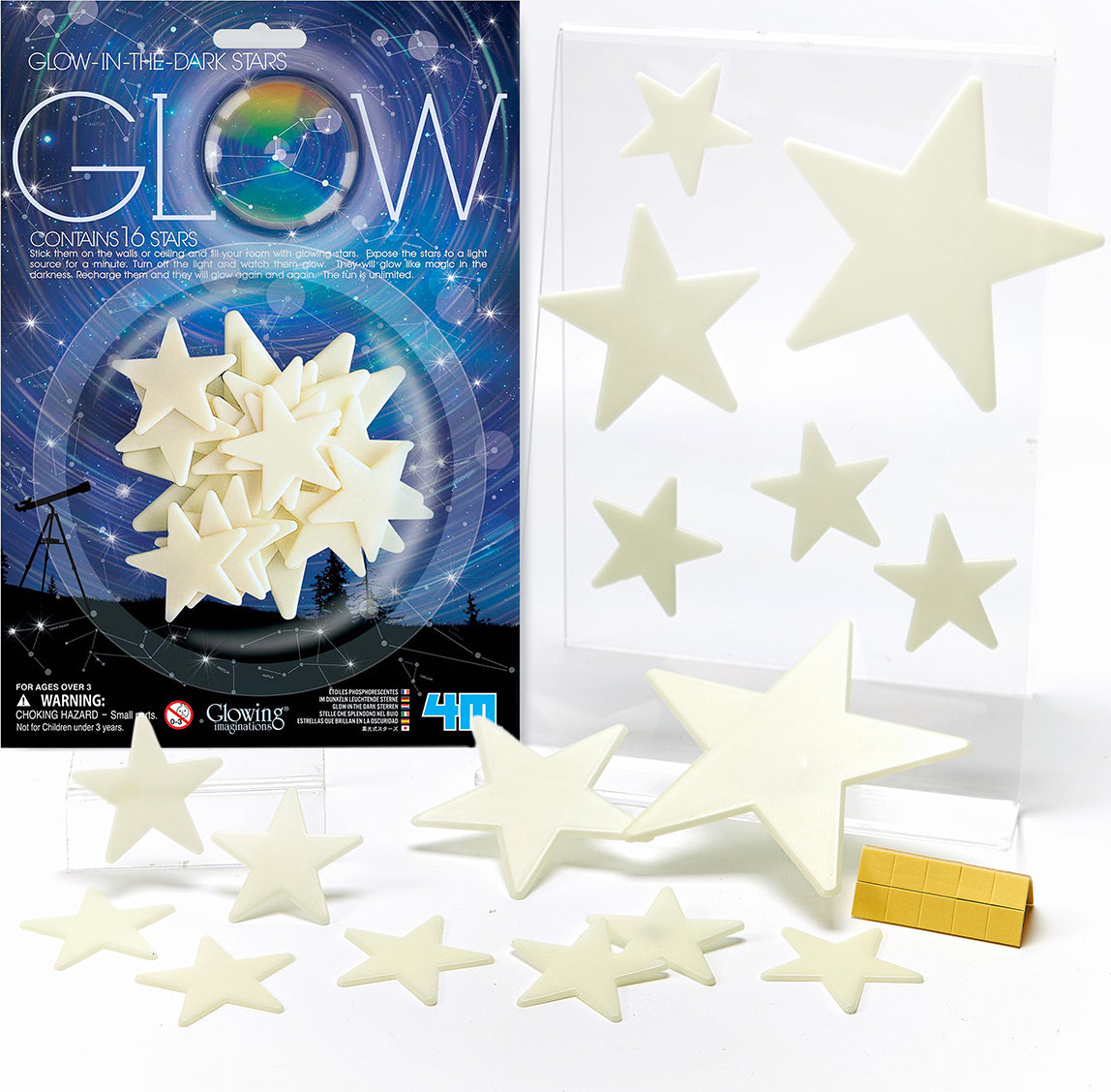 4M Glowing Imagination Glow Stars
