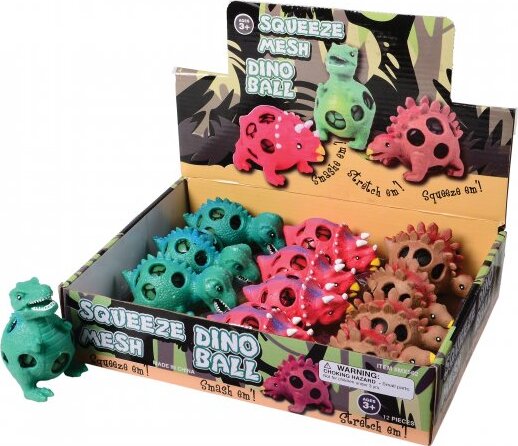 Squeeze Mesh Ball Dino (sold single)