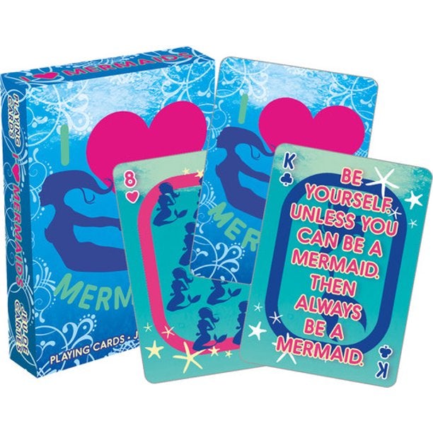 I Heart Mermaids Playing Cards