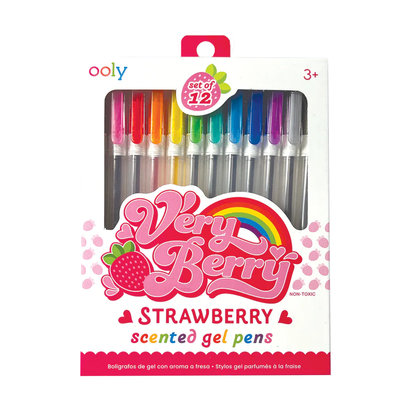 Very Berry Strawberry Scented Gel Pens