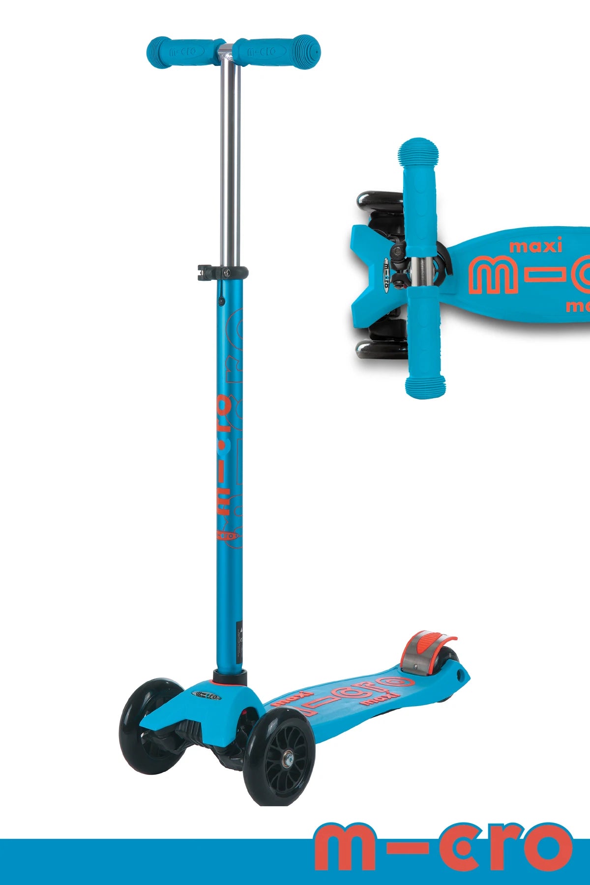 Micro Kickboard Maxi DLX Scooter - Caribbean Blue