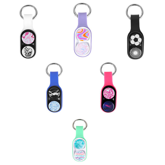 Fidget Flip Keychain with Magnets