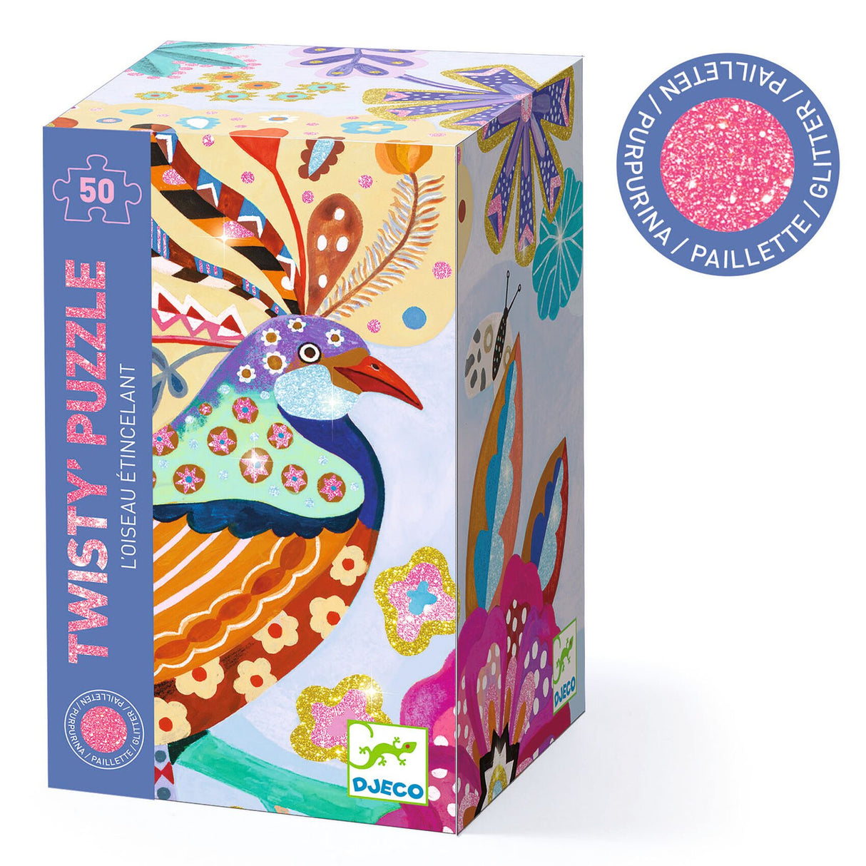 Wizzy - 50pc Sparkling Bird Puzzle