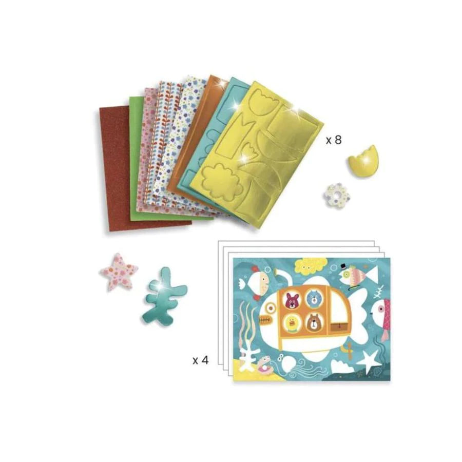 Foam Fun Sticker Collage