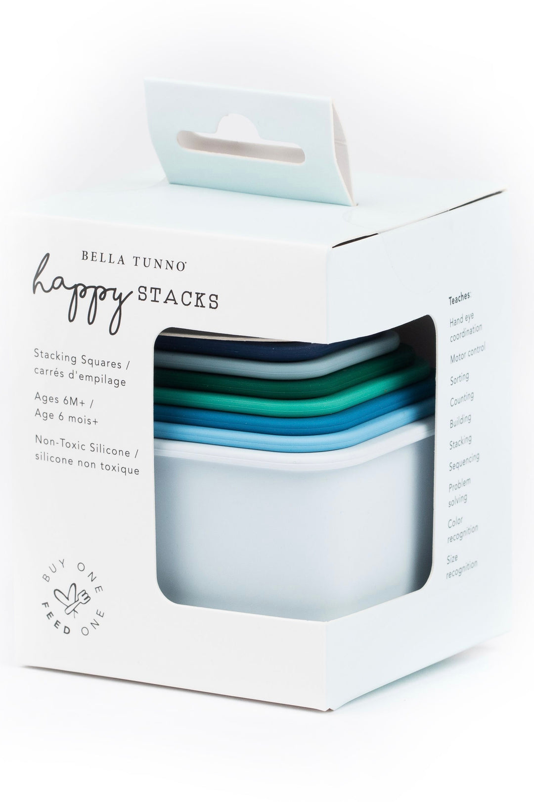 Cool Blue Happy Stacks