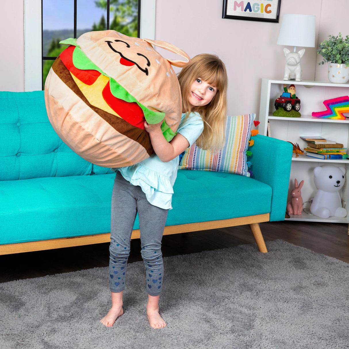 Toy Storage Bag - Hamburger