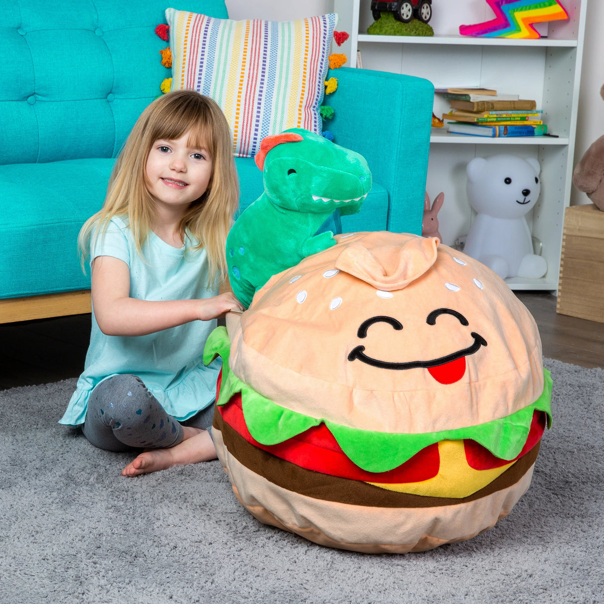Toy Storage Bag - Hamburger