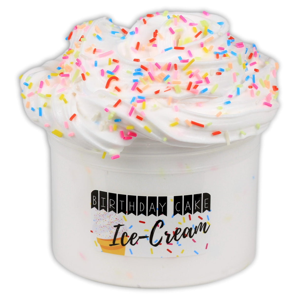 Birthday Cake Ice-Cream Slime