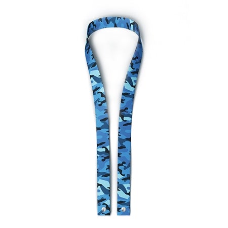 Blue Camo Mask Lanyard